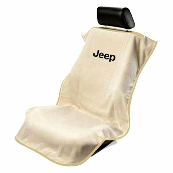 Seat Armour Jeep Letters Tan Embr Seat Cover SA100JEPT